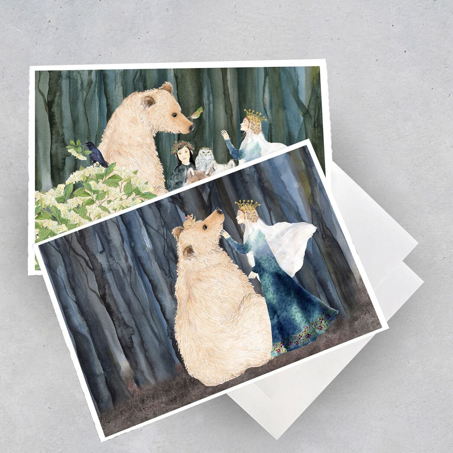 2 x Karten "Käthchen und die Winterprinzessin treffen ihre Freunde"