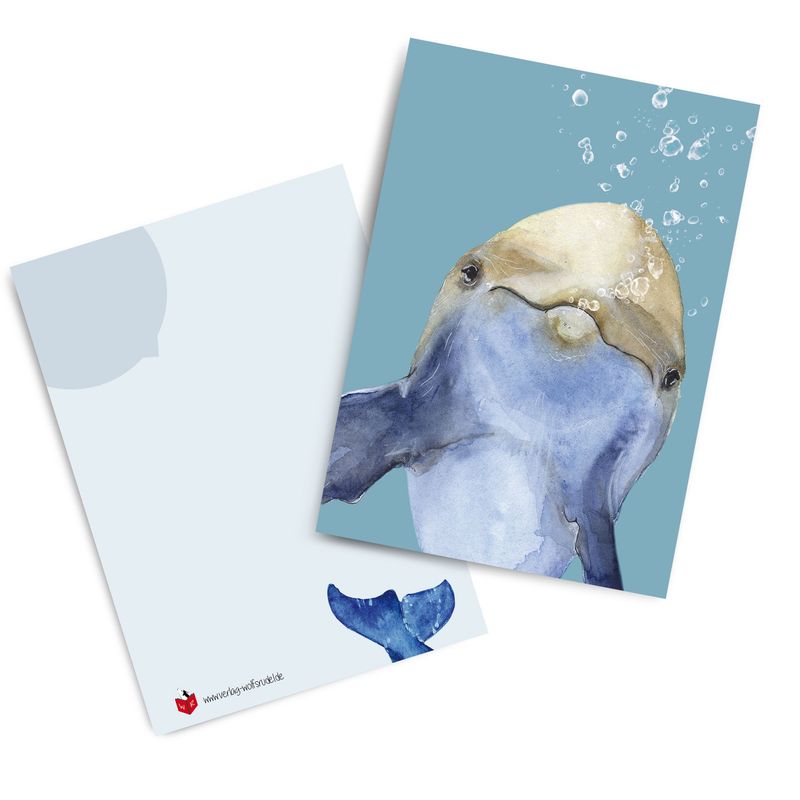 Postkarten-Set Postkarten-Set "Delphin" (3 Karten)