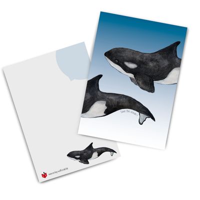Postkarten-Set "Orca" (3 Karten)