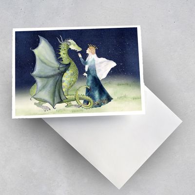 Karten Karten "Käthchen und der Drache" (2 Karten)