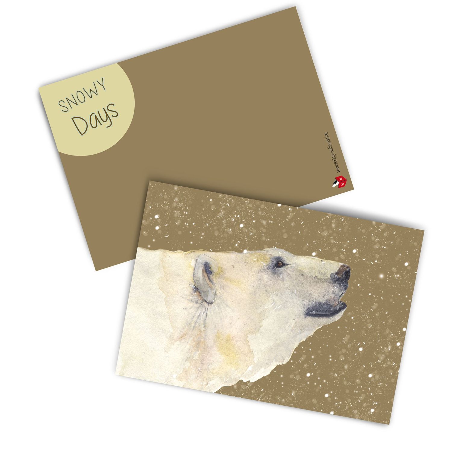 Postkarten-Set "Snowy Days" (3 Karten)