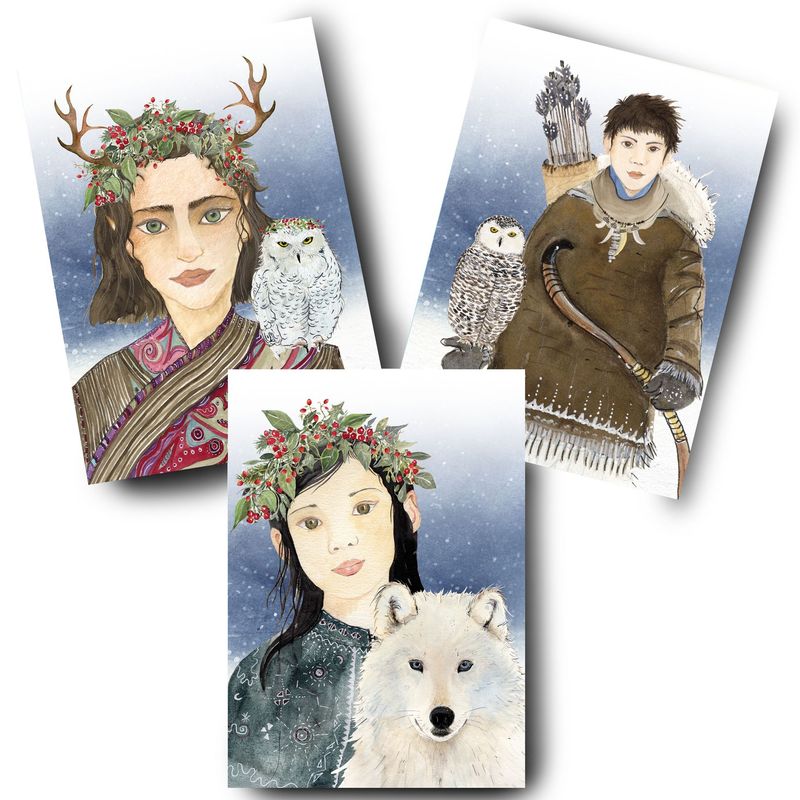Postkarten-Set Postkarten-Set "Freunde des Eises" (3 Karten)