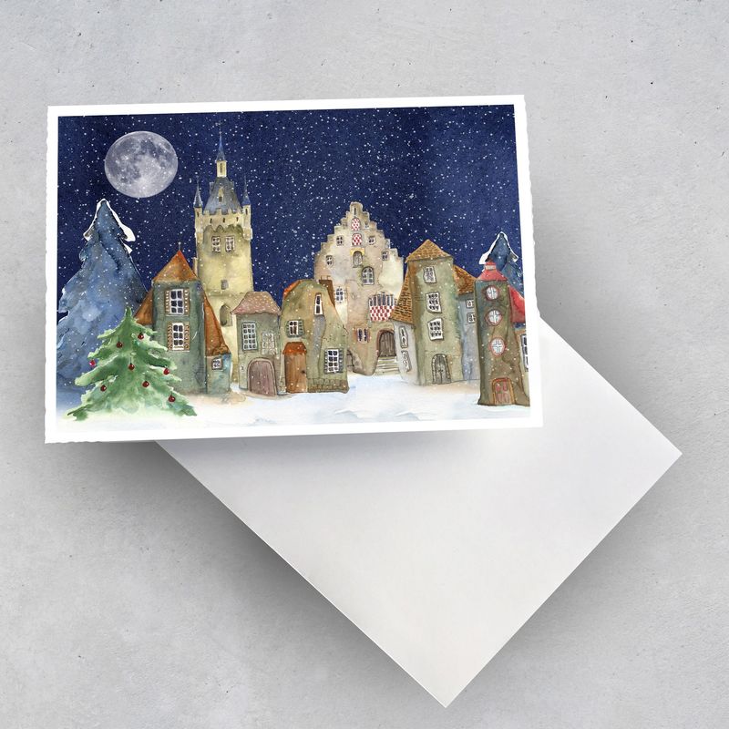 Weihnachtskarte Weihnachtskarte "Wimpfenweihnacht" (2 Karten)
