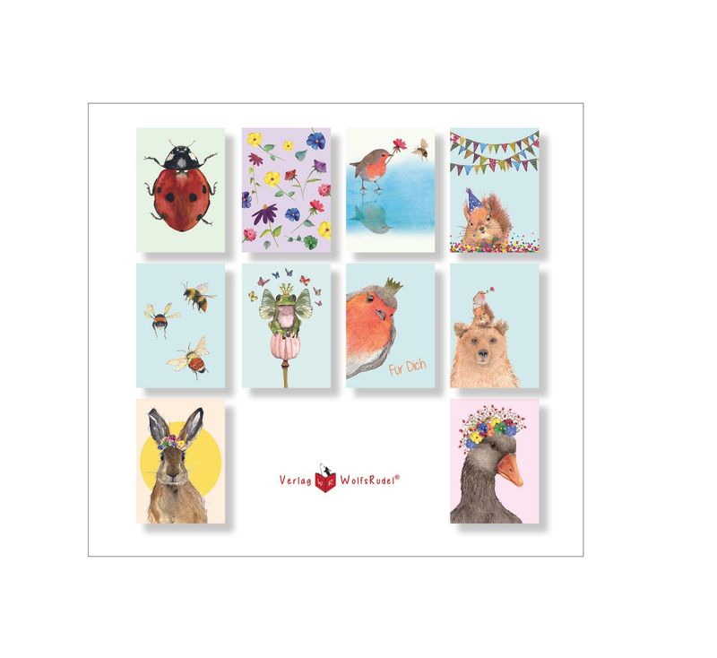 Postkarten-Set Postkarten-Set "Freunde " (10 Karten)