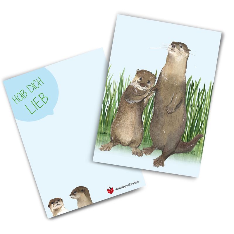 Postkarten-Set Postkarten-Set "Hab Dich lieb" (3 Karten)
