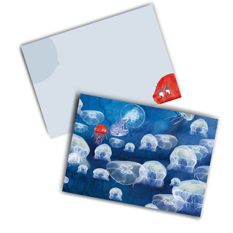 Postkarten-Set Postkarten-Set "Qualle Quasselkopp" (3 Karten)