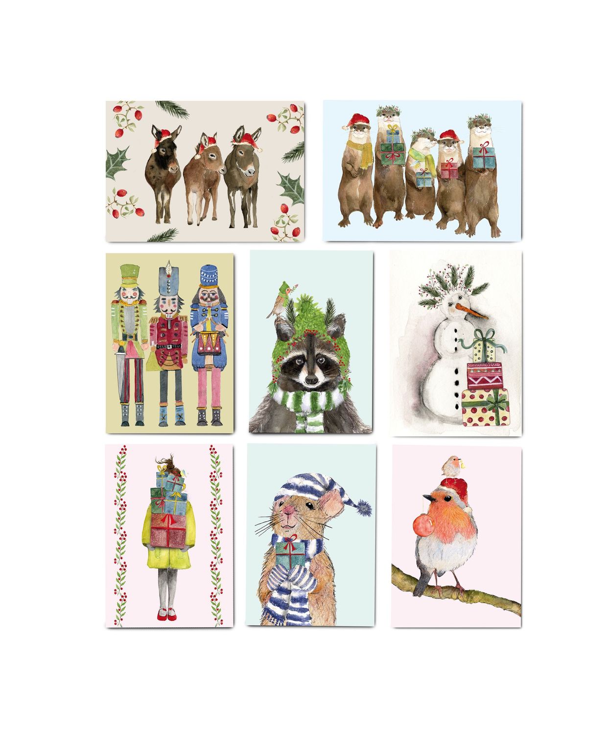 Postkarten-Set "Weihnachten" (8 Karten)
