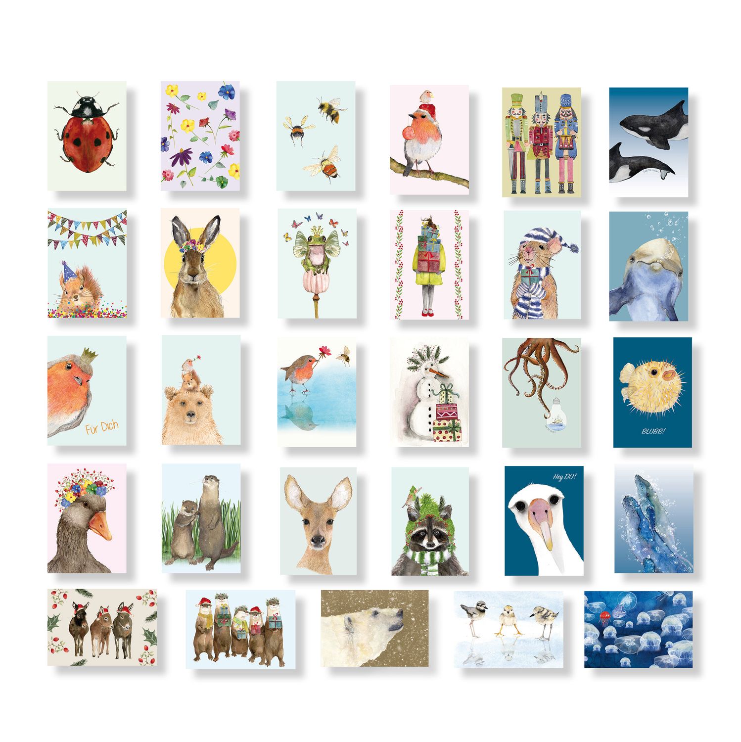 Postkarten-Komplett-Set  (29 Karten)