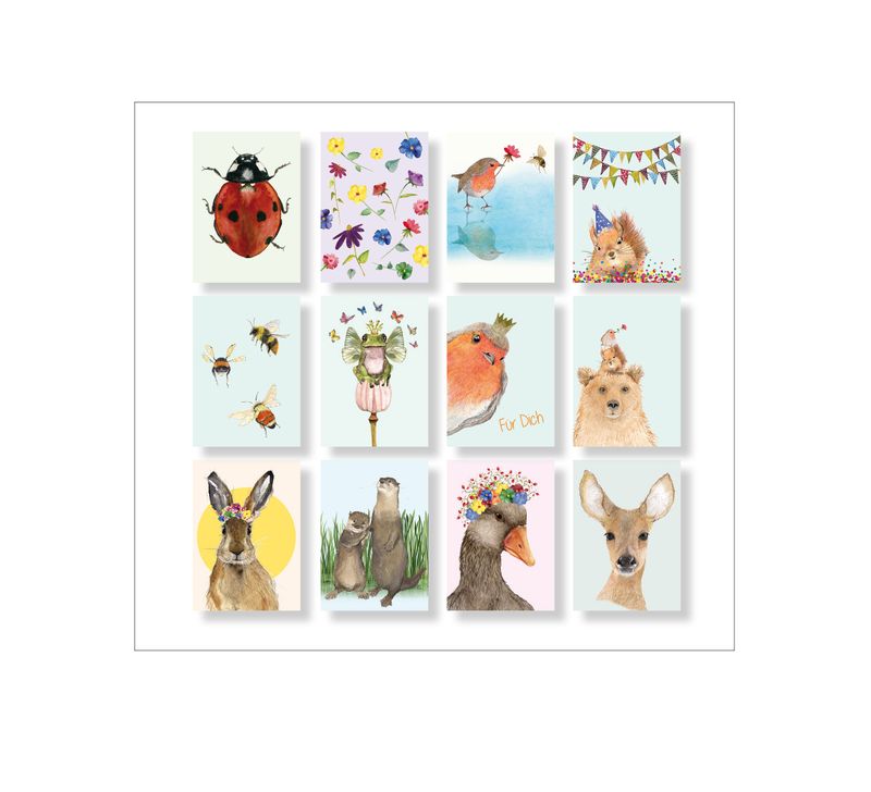 Postkarten-Set Postkarten-Set "Freunde " (12 Karten)
