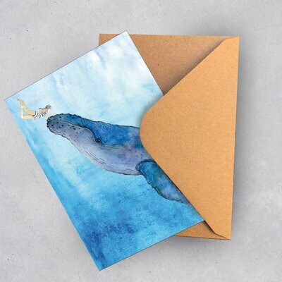 Grußkarte Grußkarte "Save The Ocean_7 braun"