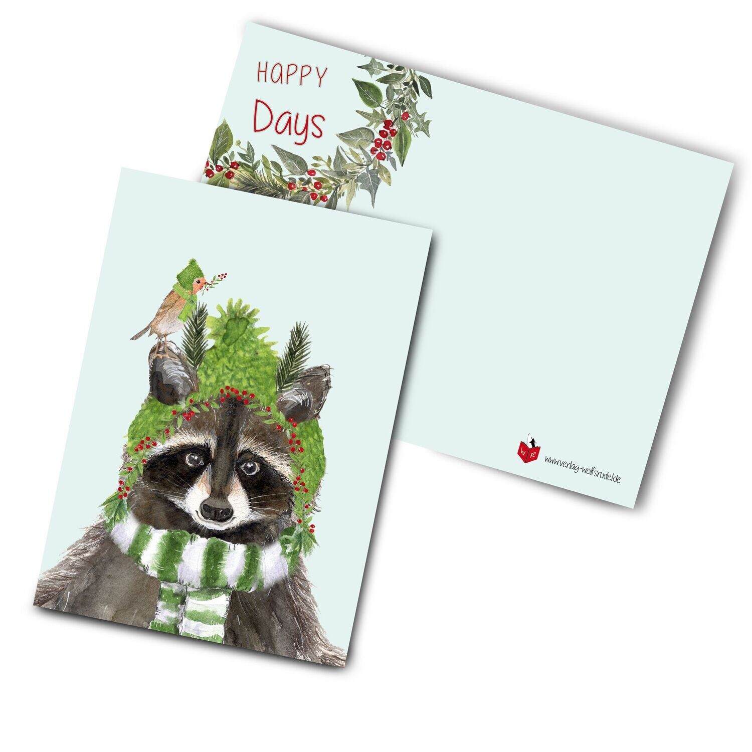 Postkarte "Waschbärin Frieda"
