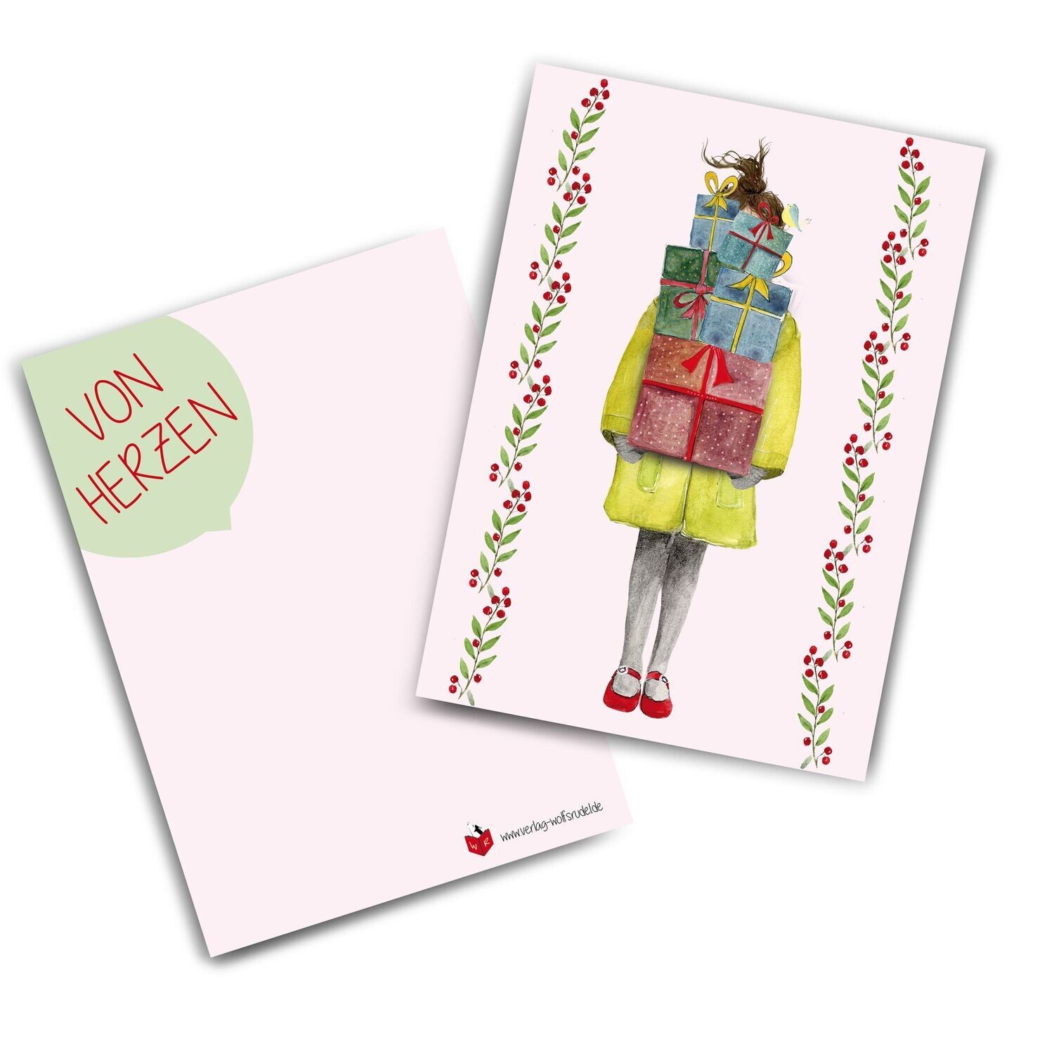 Postkarte "Von Herzen"