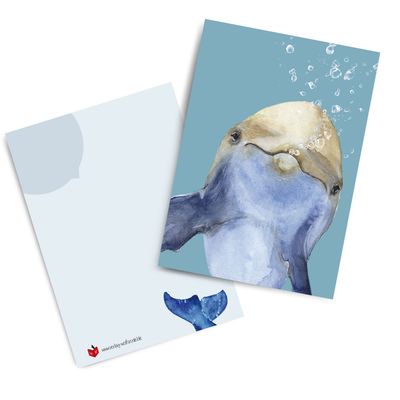 Postkarte Postkarte "Delphin"