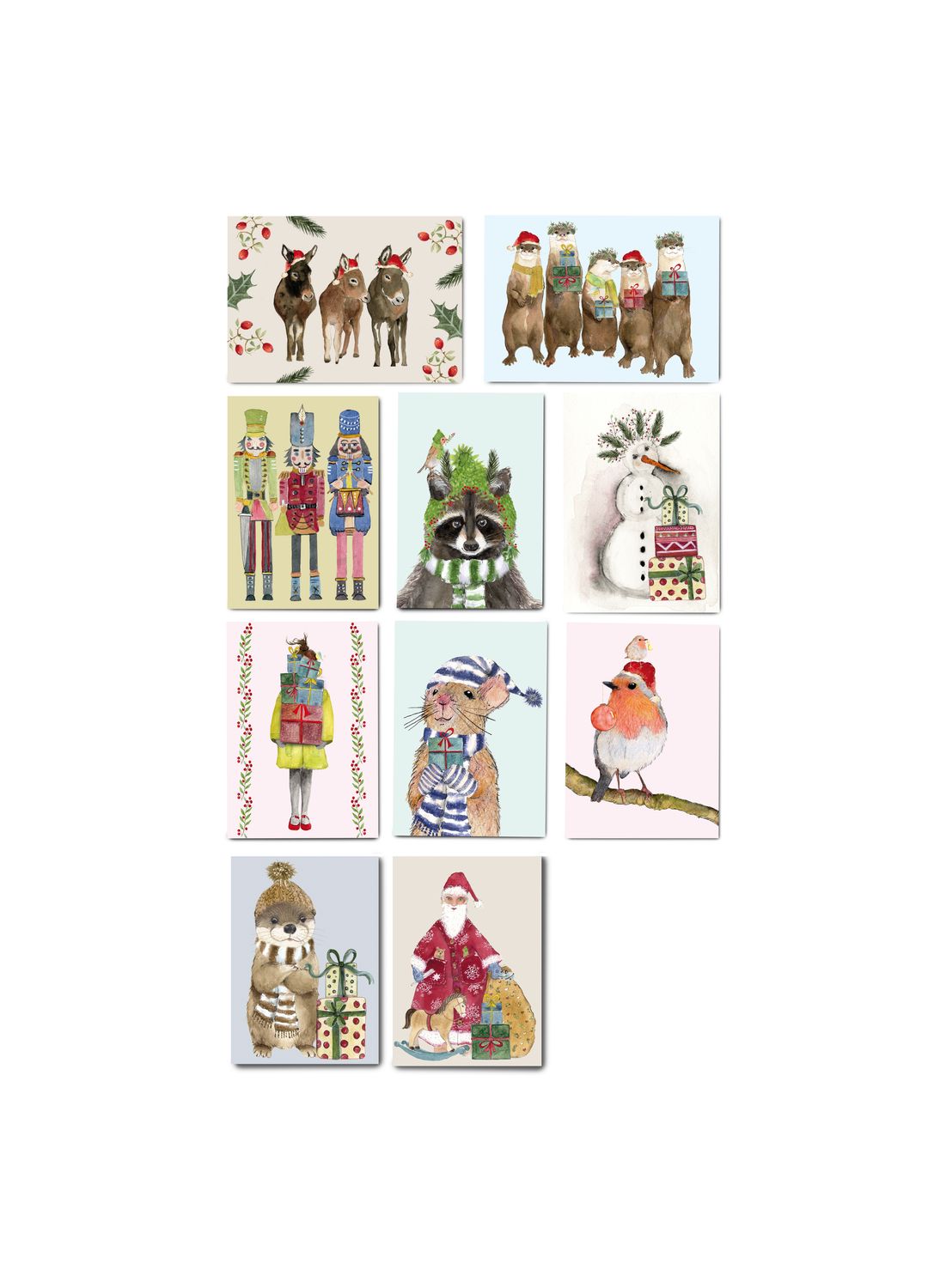 Postkarten-Set "Weihnachten" (10 Karten)