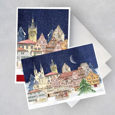 WeihnachtskartenSet WeihnachtskartenSet "Bad Wimpfen Weihnacht"