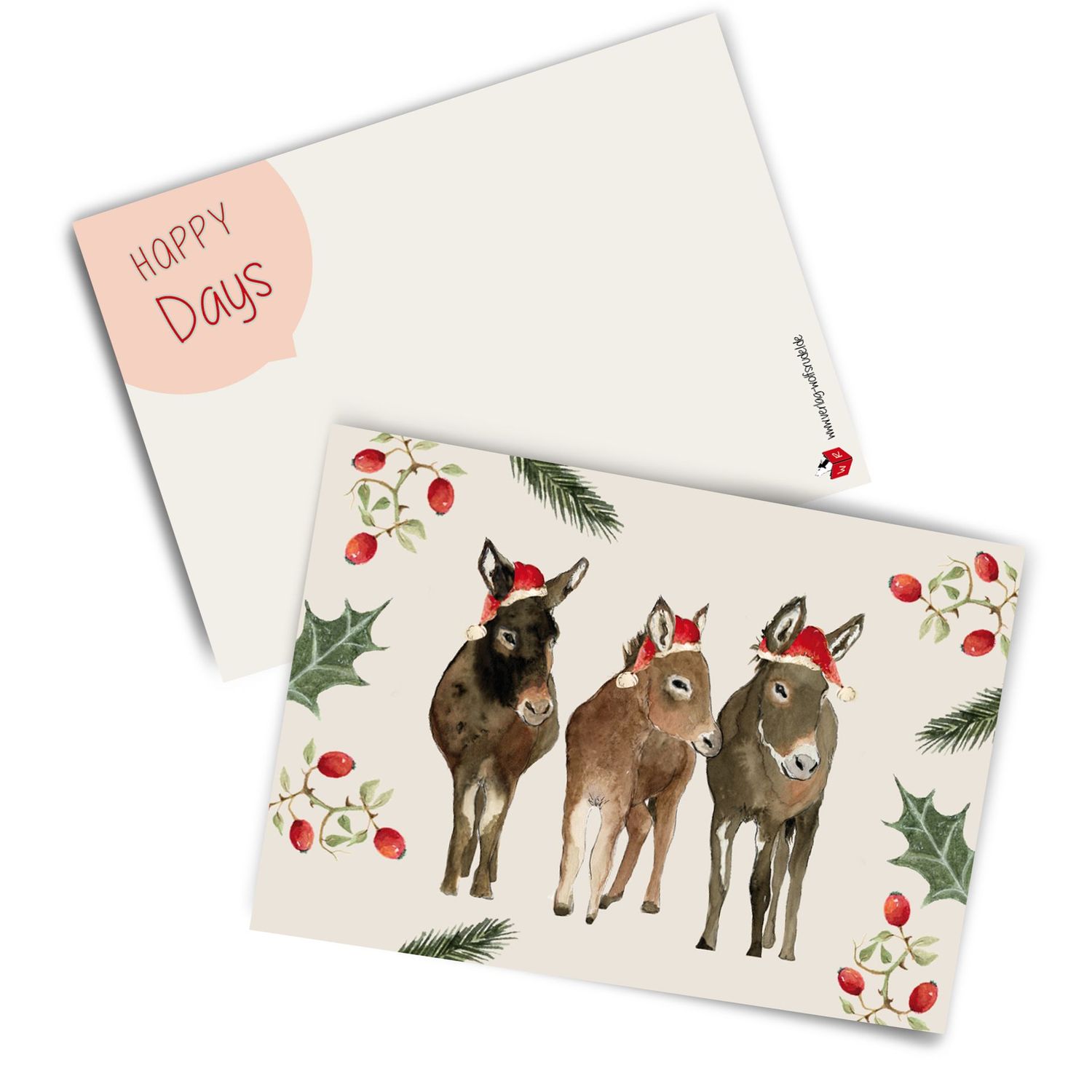 Postkarte "Happy Monkeys"