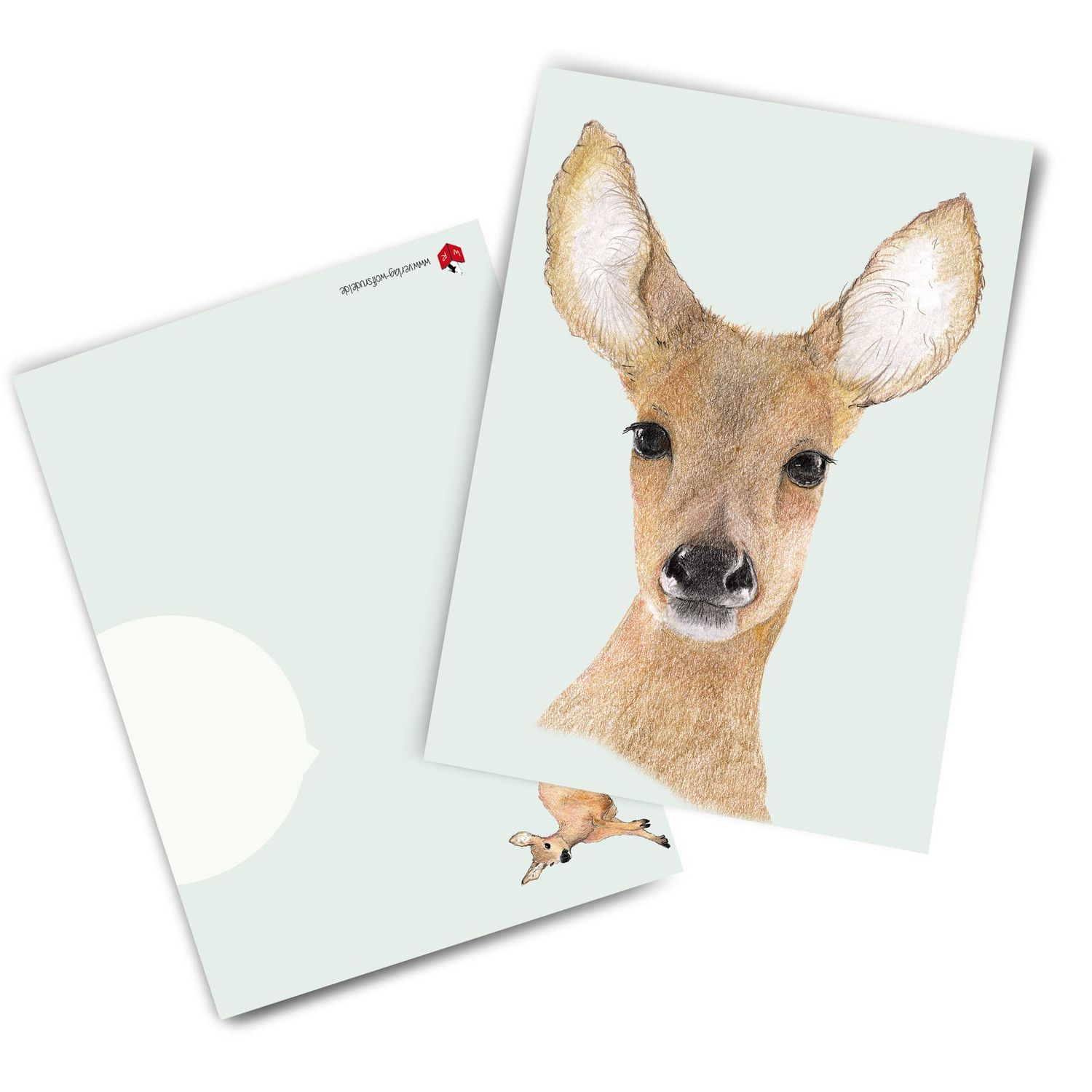 Postkarte "Reh"