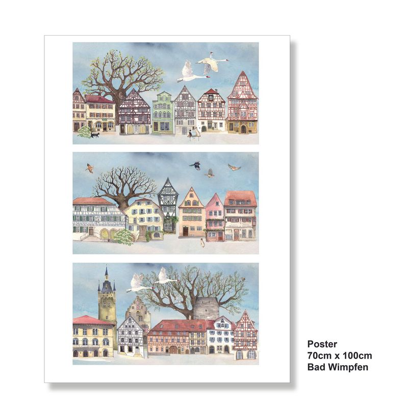 Poster Bad Wimpfen 70 x 100cm Poster Bad Wimpfen 70 x 100cm