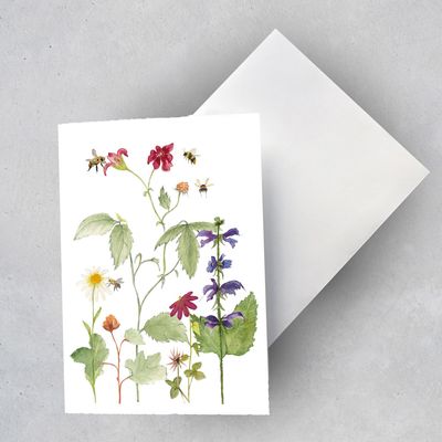 2 x Geschenkkarte 2 x Geschenkkarte "Blütenwiese " (1 Motiv/2 Karten)