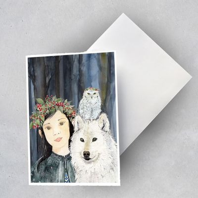 Karte "Juna und die SchneeEule"