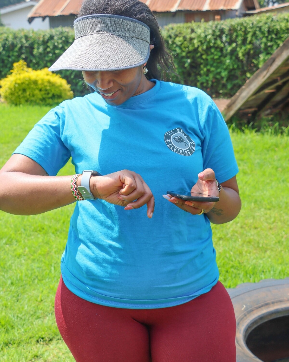 Skyblue small logo tshirt