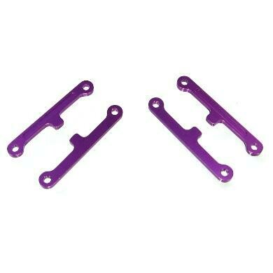 Machined Aluminum Front/Rear Inner Hinge Pin Brace (Purple)