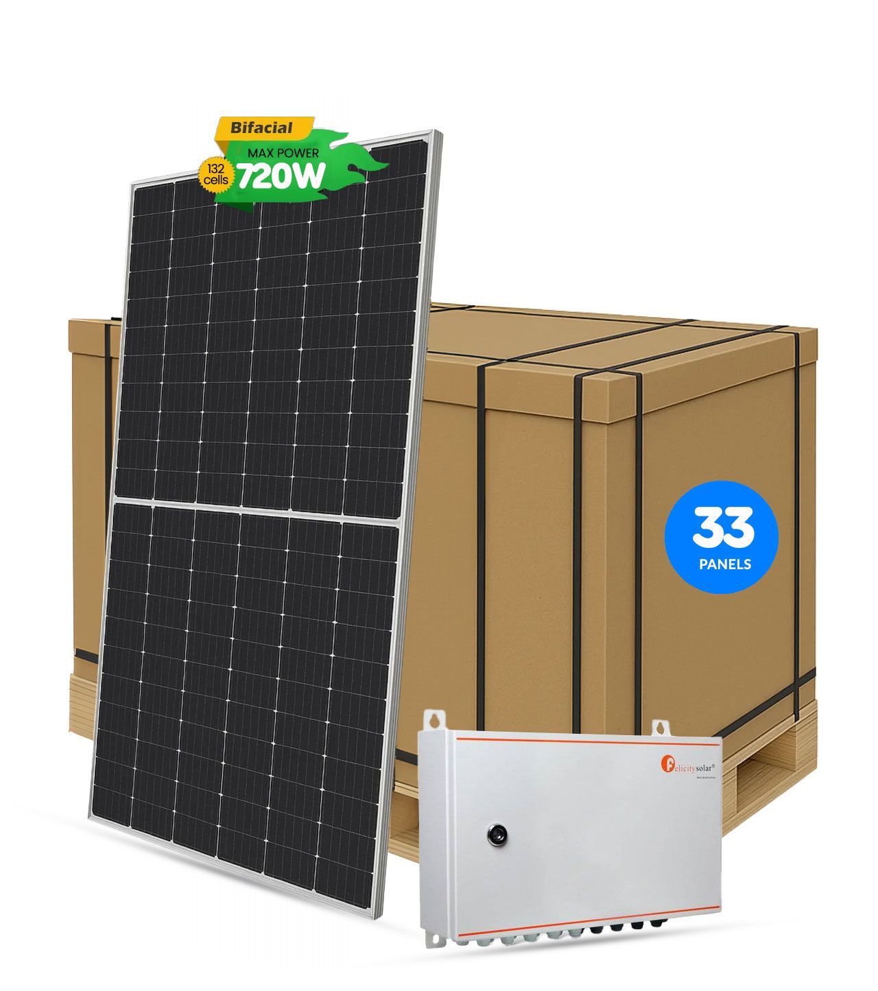 720W Bifacial Solar Panel | 33 Pieces