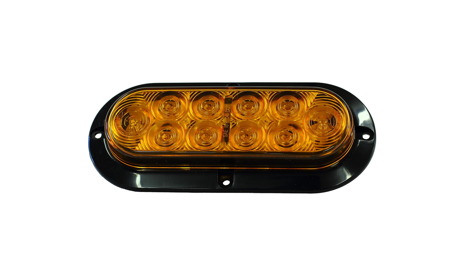 6IN-OV-AMB 6&quot; Oval AMBER STT LED for TM3 / SPR16 / SPR25