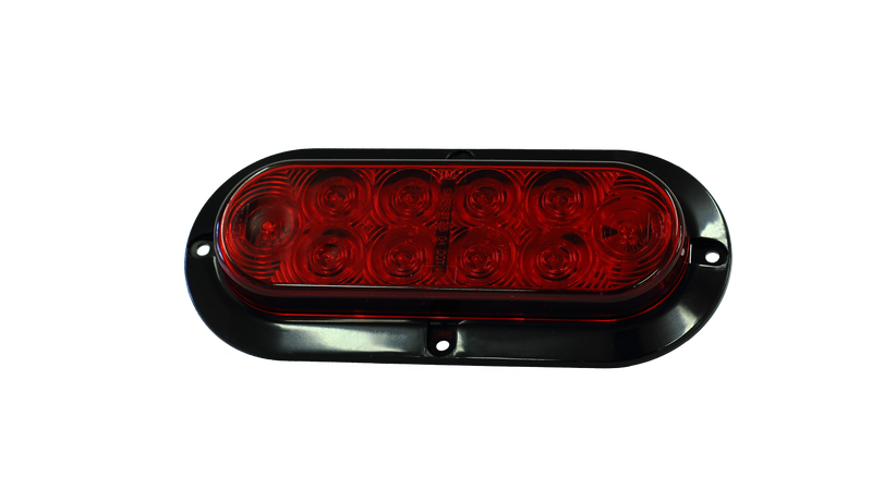 6IN-OV-STT 6&quot; Oval RED STT LED for TM3 / SPR16 / SPR25