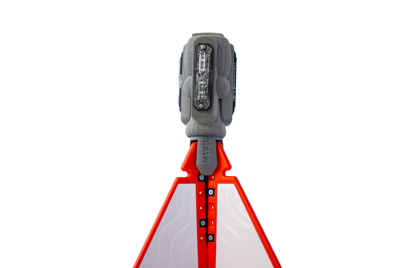 TM-LS360-UV Lifesaver: 360 Degree, Rechargeable Traffic Cone-Mounted Worker Safety Light