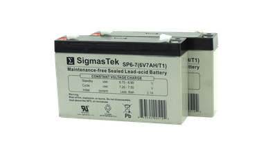 Set of 2 6V7Ah Batteries