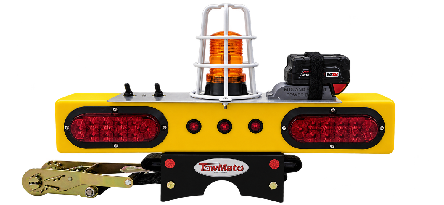 TM25UPS-CG-MDW – 25" Utility Pole Light System with Wireless STT &amp; Caged Beacon