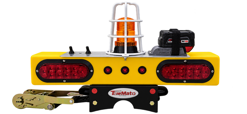 TM25UPS-CG-MDW – 25" Utility Pole Light System with Wireless STT &amp; Caged Beacon