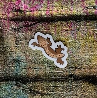 Carys the Crested Gecko Climbing Sticker