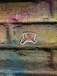 Carys Crested Gecko Face Sticker