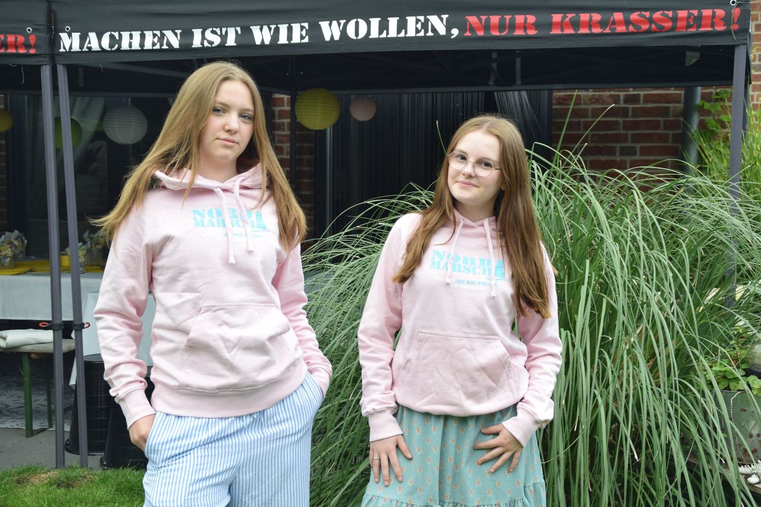 Nord-Marsch Ladies Hoodie, Light Pink