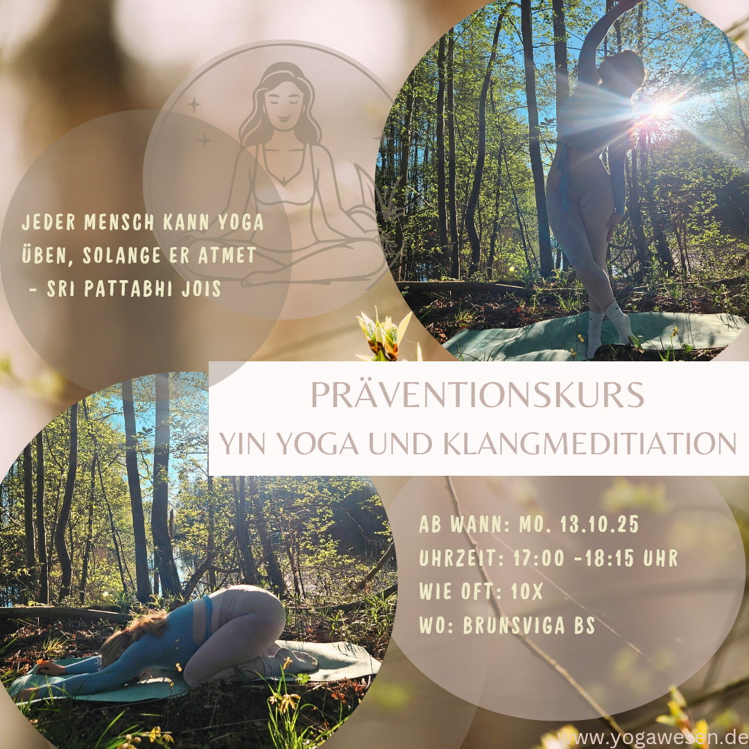 Präventionskurs 10x Yin Yoga ab 13.10.25