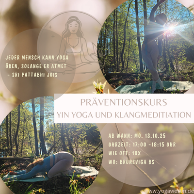 Präventionskurs 10x Yin Yoga ab 13.10.25