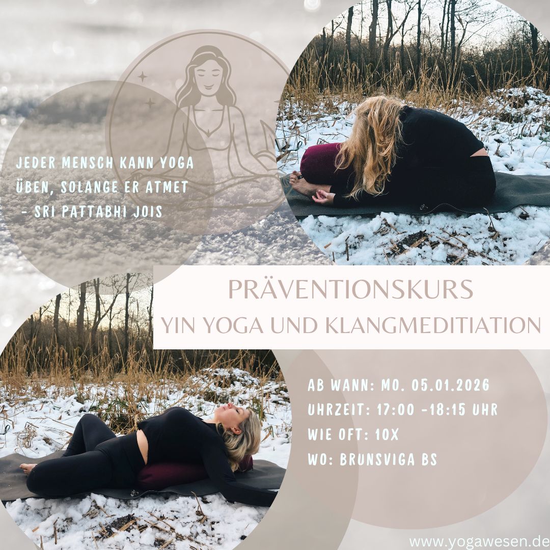 Präventionskurs 10x Yin Yoga ab 05.01.2026