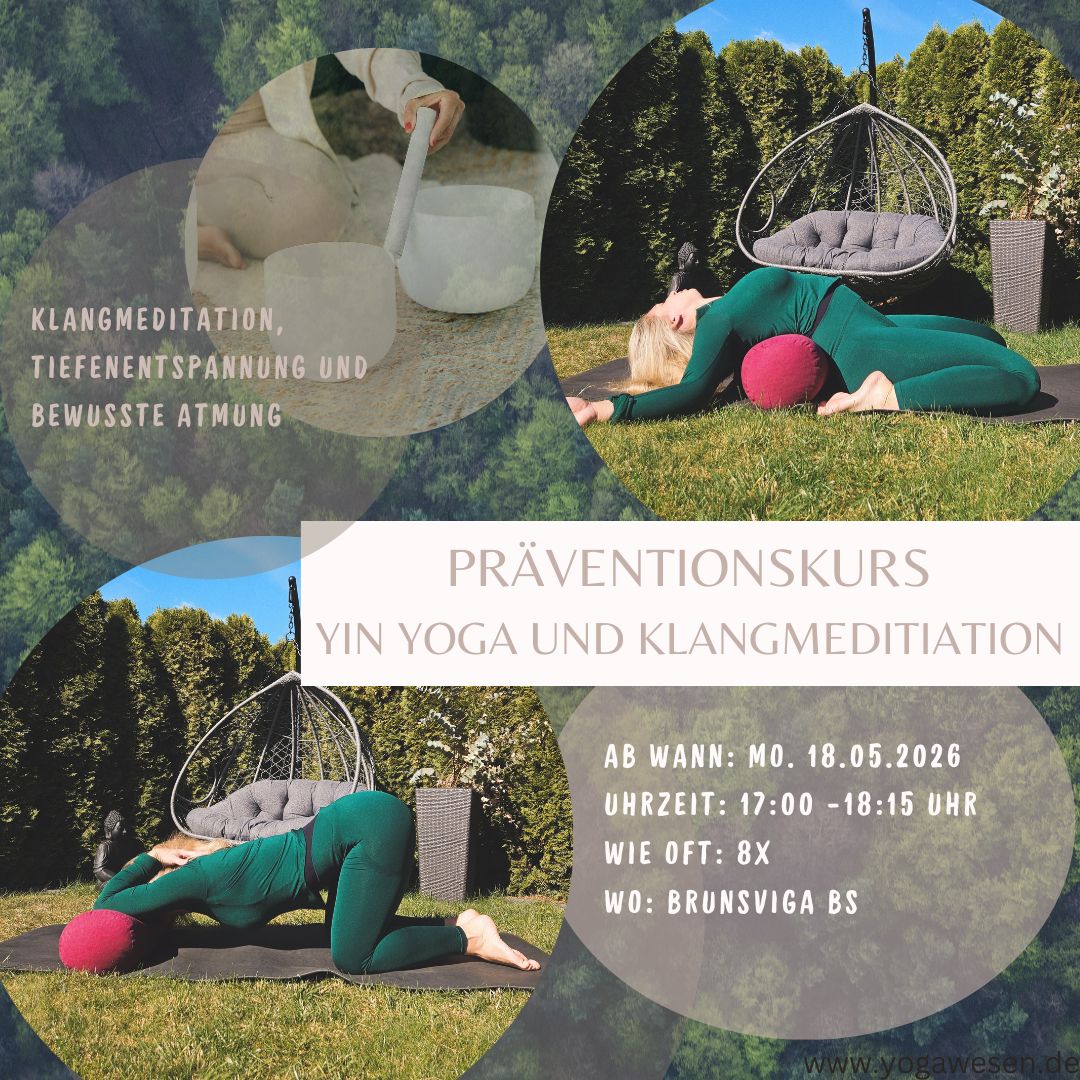 Präventionskurs 8x Yin Yoga ab 18.05.2026