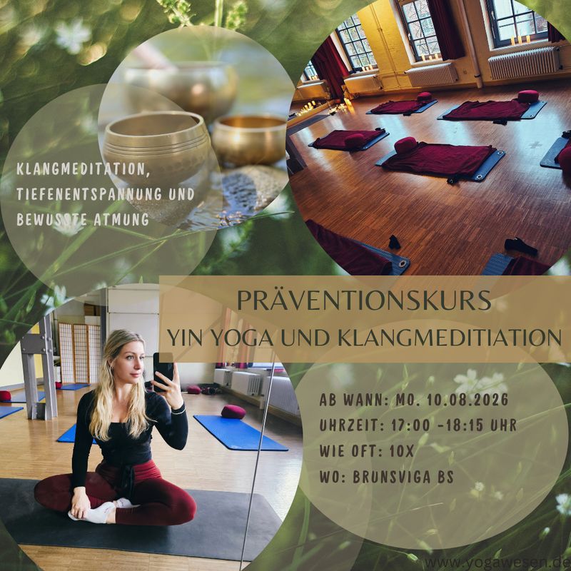 Präventionskurs 10x Yin Yoga ab 10.08.2026