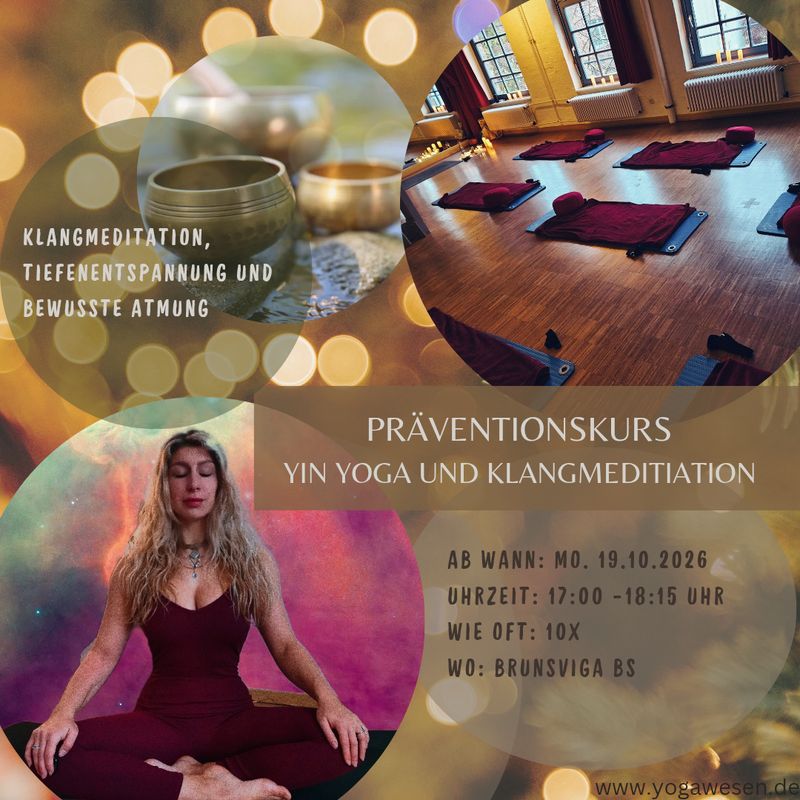 Präventionskurs 10x Yin Yoga ab 19.10.2026