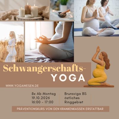 Präventionskurs 8x Schwangerschaftsyoga ab 19.10.2026