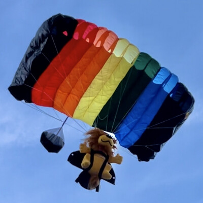 Rainbow Mini Parachute (black)
