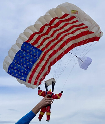 American Flag USA Mini Parachute (Stars and Stripes)