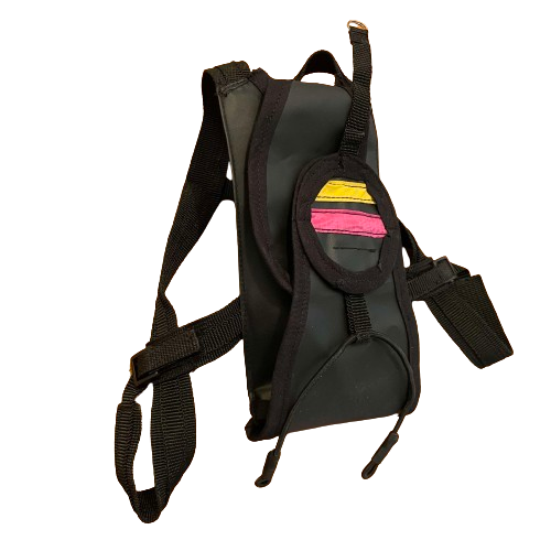 Chute Pack with Adjustable Harness for RC Skydiver - black