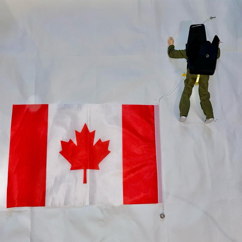 Canadian Drop Flag for Micro RC Skydiver