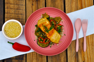 Spicy Salmon and Aubergine Curry Spicy Salmon and Aubergine Curry