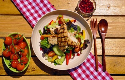 Pomegranate and Chicken Salad