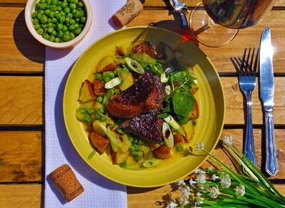 Mint Pesto Lamb with New Potatoes Mint Pesto Lamb with New Potatoes